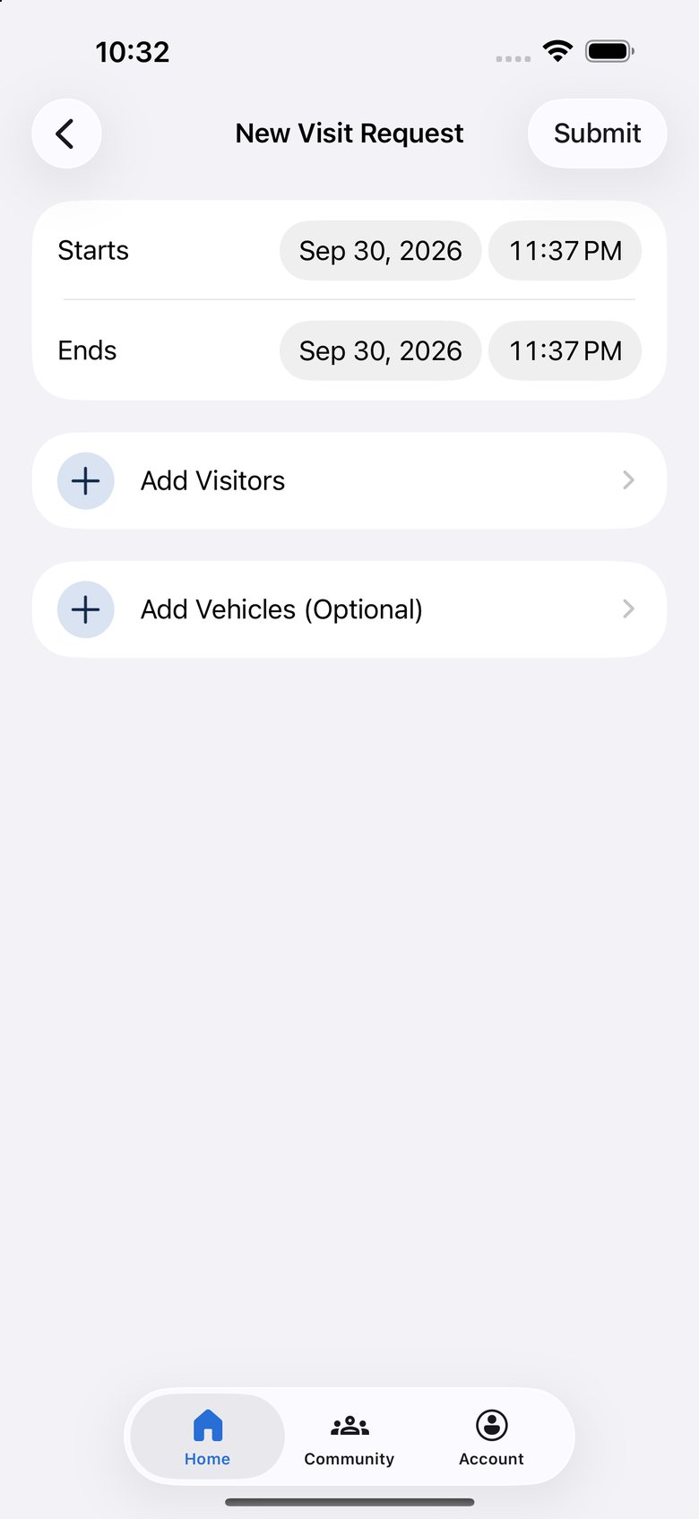 The Hub App: Register guests ahead of time